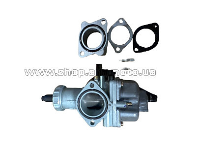 Карбюратор   4T PZ33 СВ/CG-250/300 (d=33), дроссель ручной + патрубок