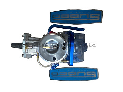 Карбюратор   4T CB/CG    TUNING прозр. поддон PWK 26 (d=26mm) с мех. заслонкой