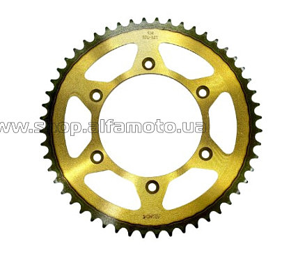 Звезда   трансмиссии   (задняя) KTM/Pro-factory/Kovi 520-52T Gold (d.125мм, 6отв х 150мм) VV