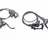 Тормоз Disk-brake гидравлический передний (F180/R160мм)+задний (F180/R160мм) в сборе, диски 160/180мм, крепл. 6 болтов, чёрный HD-M520
