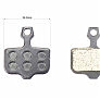 Тормозные колодки Disk-brake (Sram X0, X7, X9, XX, Avid Elixir 1,3,5,7,8, Kugoo M5,G1,G-Booster), чёрные