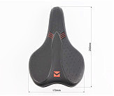 Сиденье MTB 250x170мм, чёрное VD-1150