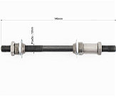 Вісь задня MTB М10х145мм в зборі, під ексцентрик, чорна Shunfeng AX01R