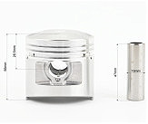 Цилиндр к-кт (цпг) CB125cc 56,5мм (высота цилиндра 69/97мм, палец 15мм)