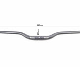 Руль MTB 31,8х680мм, алюминиевый, чёрный HB-RB11L