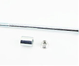Ось переднего колеса d10mm; L180mm + втулка, гайка, тип 2