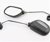 Зеркало левое+правое овальные, чёрные JY-102