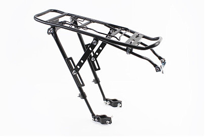 Багажник 24-29" алюминиевый, регулируемое крепление, под Disk-brake, чёрный HS-H023