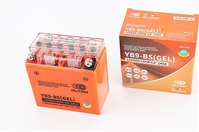 Аккумулятор 12V9Ah YB9-BS GEL (L135*W75*H135mm) "МОТО"