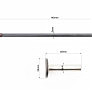 Толкатель (h-45; D-25; d-9) + штанга 145mm к-кт 2шт 173F/177F