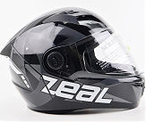 Шлем интеграл, закрытый (сертификация DOT) ZEAL М, ЧЕРНО-СЕРЫЙ
