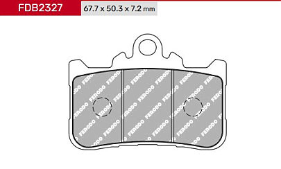 Комплект гальмівних колодок FE FDB2327ST