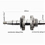 Коленвал 168F/170F (Dшейки-30mm, H-85mm, L-230mm) под конус