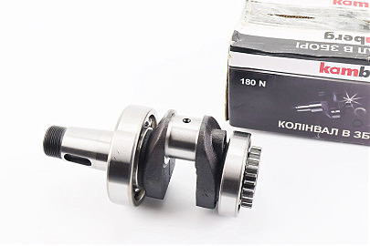 Коленвал R180NM +подшипники+шестерня, запрессованный, с канавкой под ст. кольцо