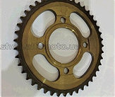 Звезда трансмиссии (задняя) Zongshen FT200 428-43T (PCD=4*90mm, HUB=64mm, Pilot Hole dia=10,5mm) FR