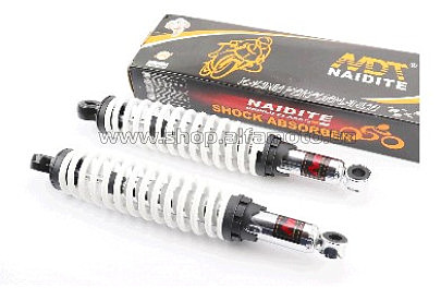 Амортизаторы   (пара) Delta   345mm, регулируемые   (белые)   KOMATCU