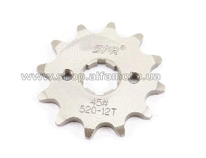 Звезда   трансмиссии   (передняя) 520-12T   CB/CG (шлиц 4мм) Loncin LX200GY-3   KOMATCU