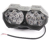 Фара дополнительная светодиодная влагозащитная - 18 LED,  (146* 62mm) с креплением