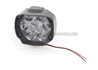 Фара дополнительная светодиодная влагозащитная &mdash; 9 LED,  (77*64mm) с креплением