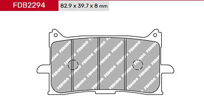 Комплект гальмівних колодок FE FDB2294KST = FDB2294ST