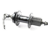 Втулка   заднего колеса велосипеда   (алюминий) 14Gx32H под кассету 8-11зв, Disk-brake, 2 пром-подшипника 6200 2RS, креп. эксцентрик, черная FB-A282В