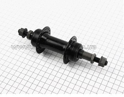 Втулка   заднего колеса велосипеда   (36 спиц, 14G) под свободобег, V-brake, креп. гайка черная SF-A03R   JING