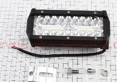 Фара дополнительная светодиодная влагозащитная &mdash; - 20+20 LED с креплением, прямоугольная 79*165мм, SUPER LIGHT