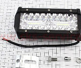 Фара дополнительная светодиодная влагозащитная - - 20+20 LED с креплением, прямоугольная 79*165мм, SUPER LIGHT