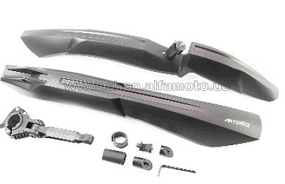 Крылья   велосипедные  пластмассовые 24-26 MTB, чёрные FK-870   OEM