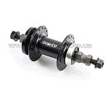Втулка   заднего колеса велосипеда   (алюминий) 14Gx32H под свободобег, Disk-brake, креп. гайка, черная KT-TD6R