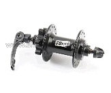 Втулка   переднего колеса велосипеда   (32 спицы) Disk-brake, 2 пром-подшипника 6200 2RS, креп. эксцентрик, черная FB-A291В