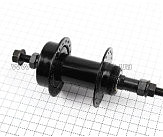 Втулка   заднего колеса велосипеда   (36 спиц, 14G) под свободобег, Disk-brake, креп. гайка черная SF-A25R