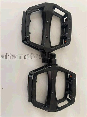 Педали велосипедные   MTB широкие 9/16 (110x102x22mm) алюминиевые, чёрные NWL-303