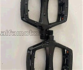 Педали велосипедные   MTB широкие 9/16 (110x102x22mm) алюминиевые, чёрные NWL-303