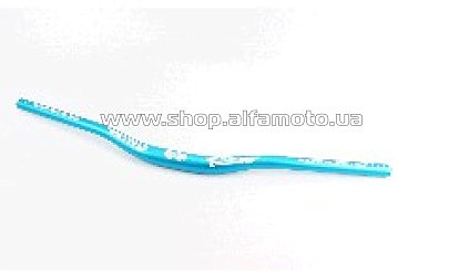 Руль MTB 31,8х720мм, алюминиевый, голубо-белый   JING
