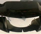 Пластик Yamaha JOG NEXT ZONE 3YK передний (голова) (черный) VDK