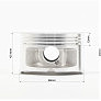Поршень к-кт Yamaha MAJESTY 250 69мм STD (палец 17мм)