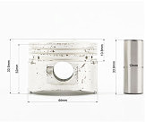 Поршень к-кт 60cc 44мм STD (палец 13мм) жёлтая коробка