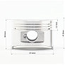 Поршень к-кт 150cc 57,4мм STD (палец 15мм)