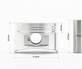 Поршень к-кт 150cc 57,4мм STD (палець 15мм)