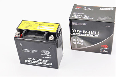 Аккумулятор 12V9Ah YB9-BS(MF) кислотный (L135*W75*H137mm) "МОТО"