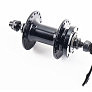 Втулка передняя MTB алюминиевая 14Gx36H, Disk-brake, 2 пром-подшипники 6200 2RS, крепл. эксцентрик, чёрная MS3951F