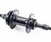 Втулка задняя MTB алюминиевая 14Gx36H под вольнобег, Disk-brake (резьба), 2 пром-подшипники 6200 2RS, крепл. гайка, чёрная MS3951F