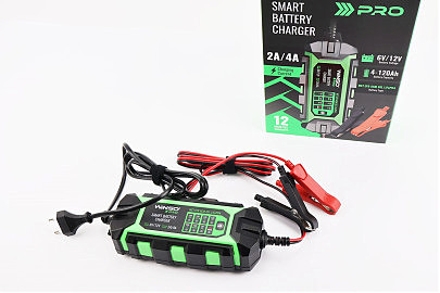 Зарядное устройство для АКБ 6V/12V, PRO 8LEDs 4A, 4-120Ah