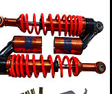 Амортизаторы (пара) Delta 340mm, газомасляные (оранжевые) KOMATCU (mod.A)