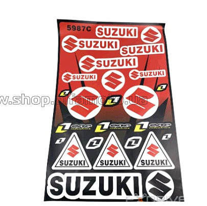 Наклейки   (набор) спонсоры, мультибренд   Suzuki (28х45см) VV